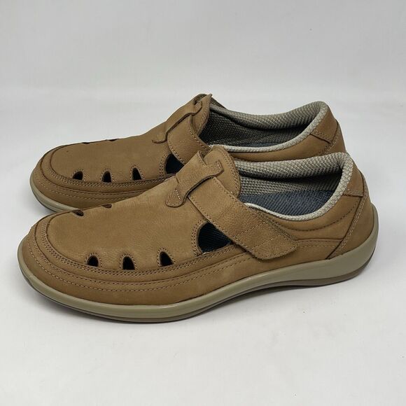 Orthofeet Serene 896 Shoes Womens 9 B Brown Leather Hook Loop Casual Comfort - Picture 4 of 16